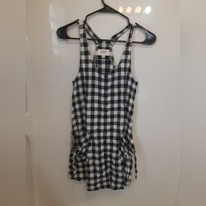 Yoshion Women's Plaid Checkered Design Top/Mini Dress S